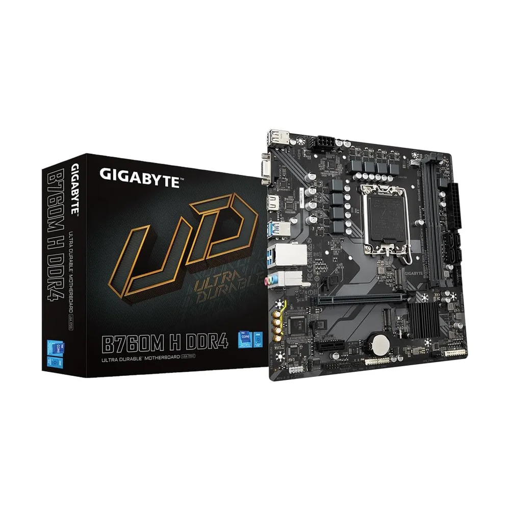 Gigabyte B760M DS3H DDR4 — Back view