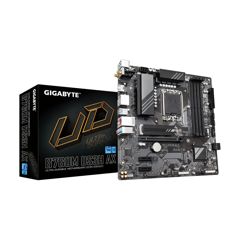 Gigabyte B760M DS3H DDR4 — Detail / close-up