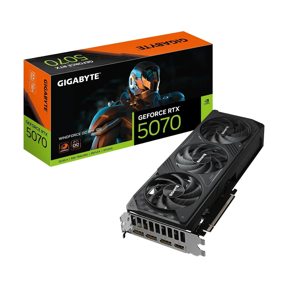 Gigabyte WINDFORCE RTX 4070 (12 GB) — Back view