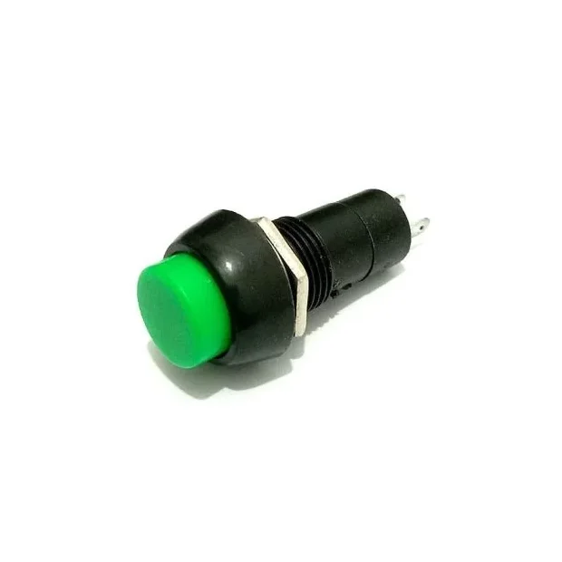 3A 250V Green Push Button ON/OFF Lock Switch (Self-Locking) — Power & Components — Back view