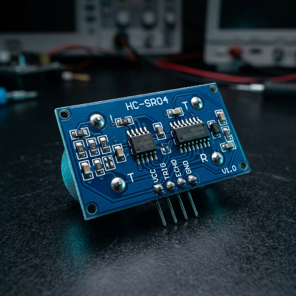 HC-SR04-Ultrasonic Range Finder — Sensors — Back view