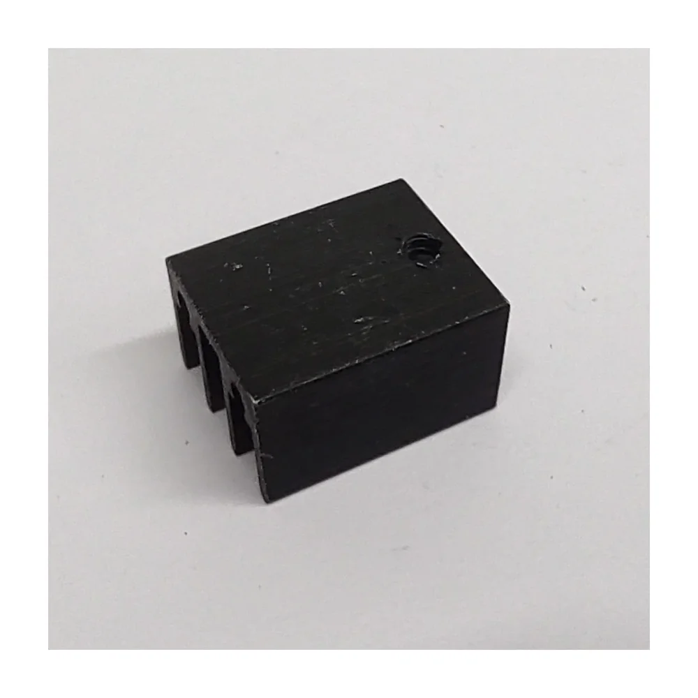 Small Aluminium Heat Sink for TO-220 Package Black — Power & Components — Back view