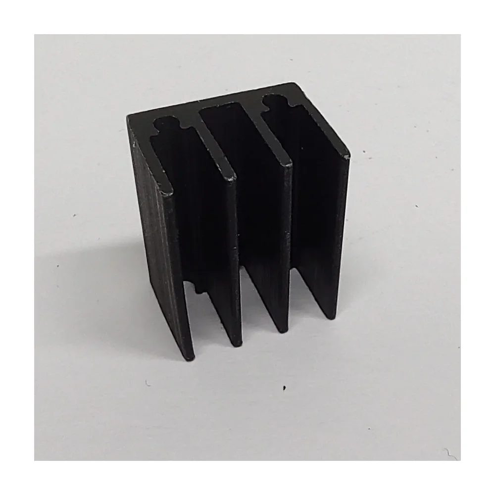 Small Aluminium Heat Sink for TO-220 Package Black — Power & Components