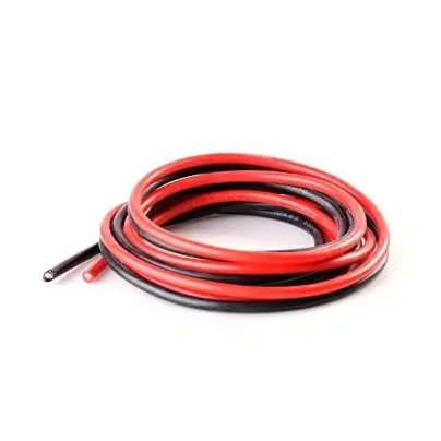 High Quality Ultra Flexible 8 AWG Silicone Wire 1m (Red) + 1m (Black) — Sensors