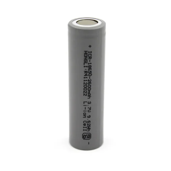 Hongli  18650 3.7V 3000mAh Lithium-Ion Rechargeable Cell — Power & Components — Back view