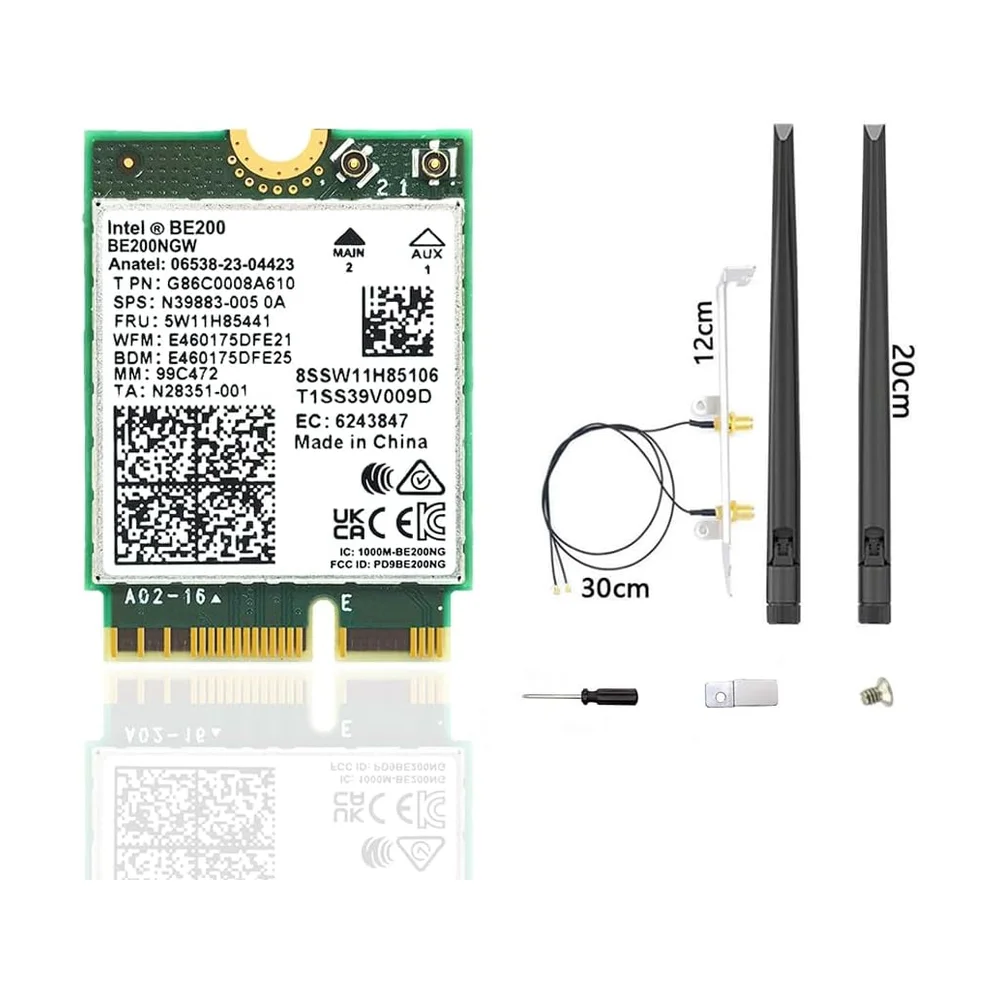 Intel BE200 WiFi 7 M.2 Card — Back view