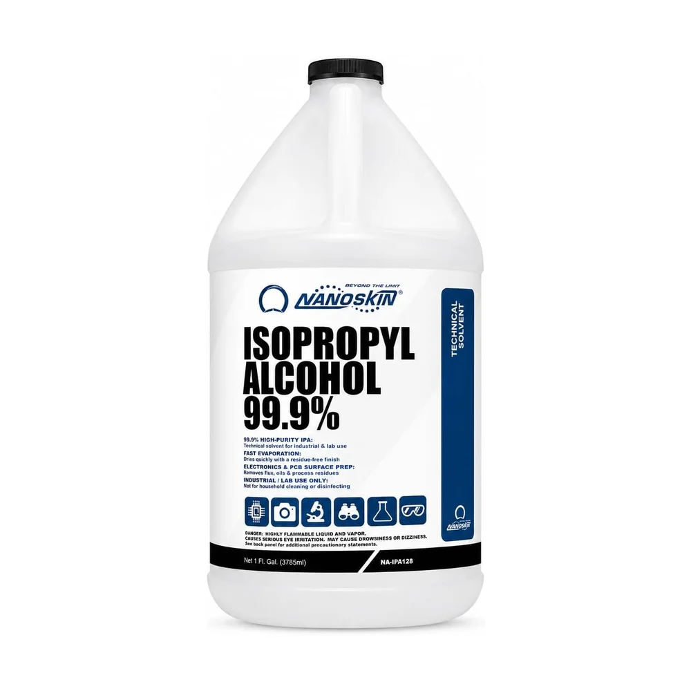 Isopropyl Alcohol 99.9% (500 mL) — Back view