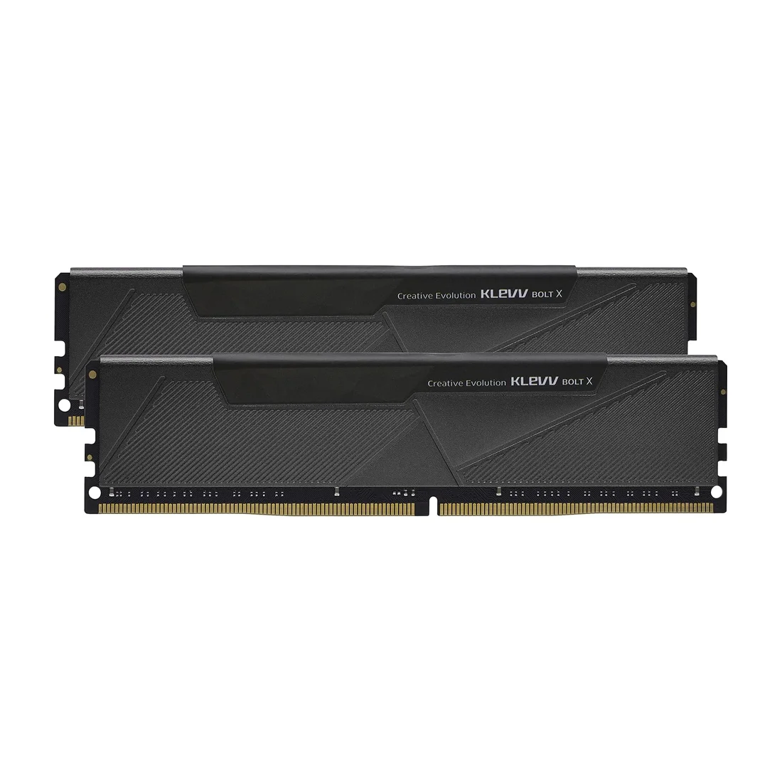 KLEVV Bolt X 16GB (2 x 8GB) 3200MHz CL16 DDR4 Desktop RAM Kit — Detail / close-up