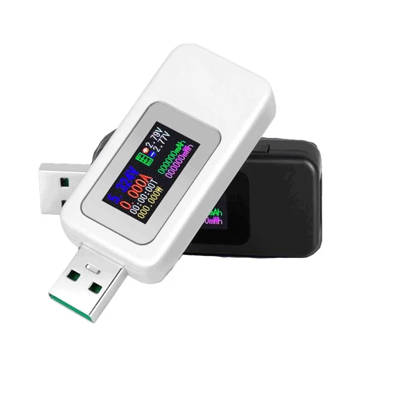 KWS-MX18 10-in-1 USB Tester Digital LCD Voltage, Current & Power Meter — Power & Components