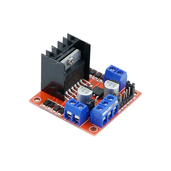 L298N 2A Based Motor Driver Module — Motors & Actuators — Pinout diagram