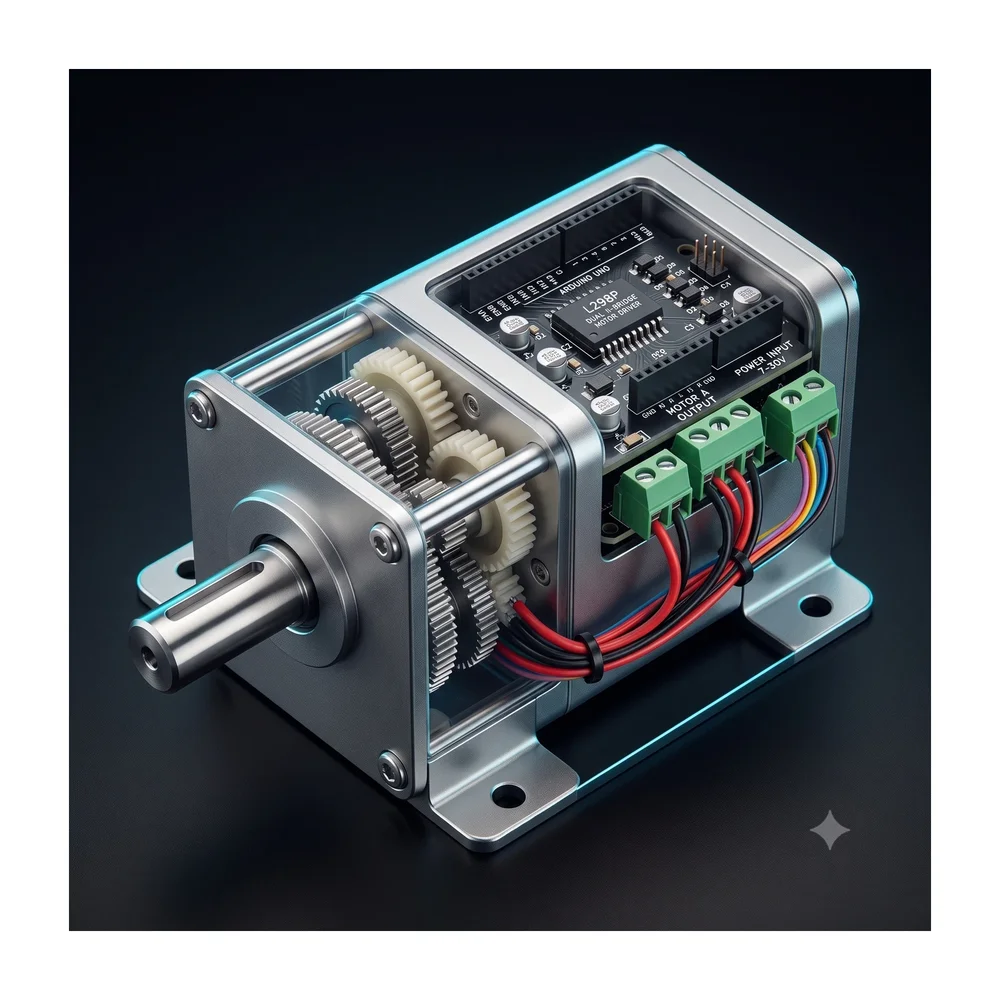 L298P Motor Driver Shield — Back view