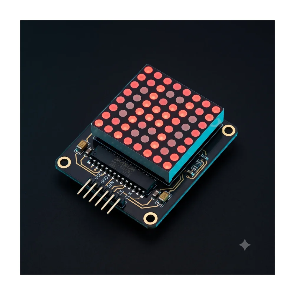 8×8 LED Matrix Module (MAX7219) — Display & Communication