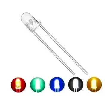 LEDs (Yellow, 5mm) — Back view