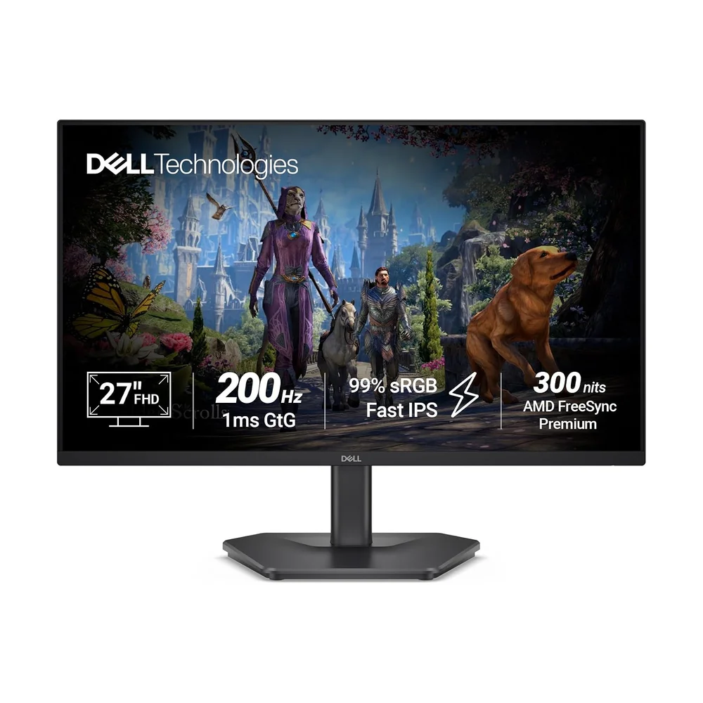 LG UltraGear 27GR95QE-B 27" 1440p OLED 240Hz — Back view
