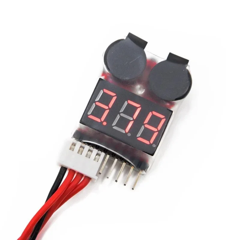 Lipo Voltage Checker 1S-8S with Buzzer Alarm — Power & Components — Pinout diagram