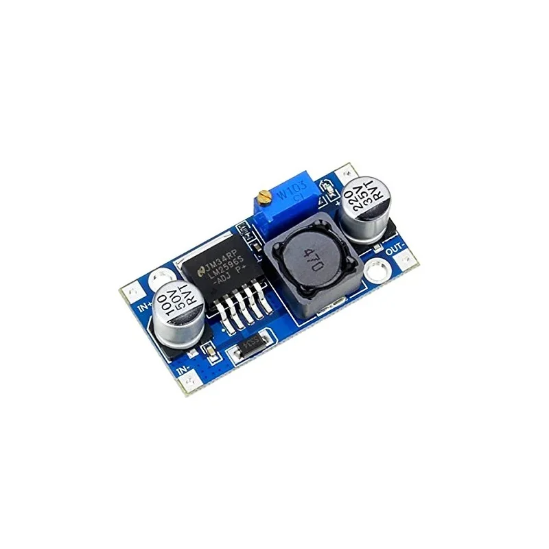 LM2596 DC-DC Buck Converter 4.5-40V to 3-35V Adjustable Step Down Module — Power & Components — Back view