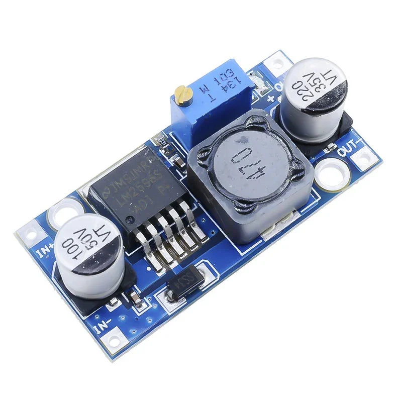 LM2596 DC-DC Buck Converter 4.5-40V to 3-35V Adjustable Step Down Module — Power & Components