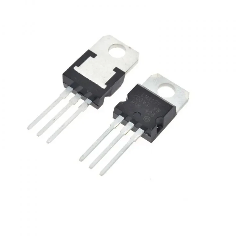 LM317T Adjustable Voltage Regulator — Power & Components — Back view