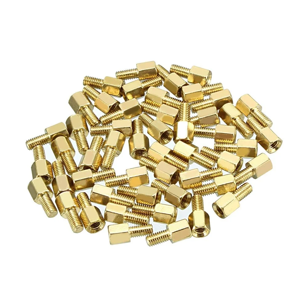 M3 Hex Standoffs PCB (50 pc, mixed lengths) — Connectors & Wires