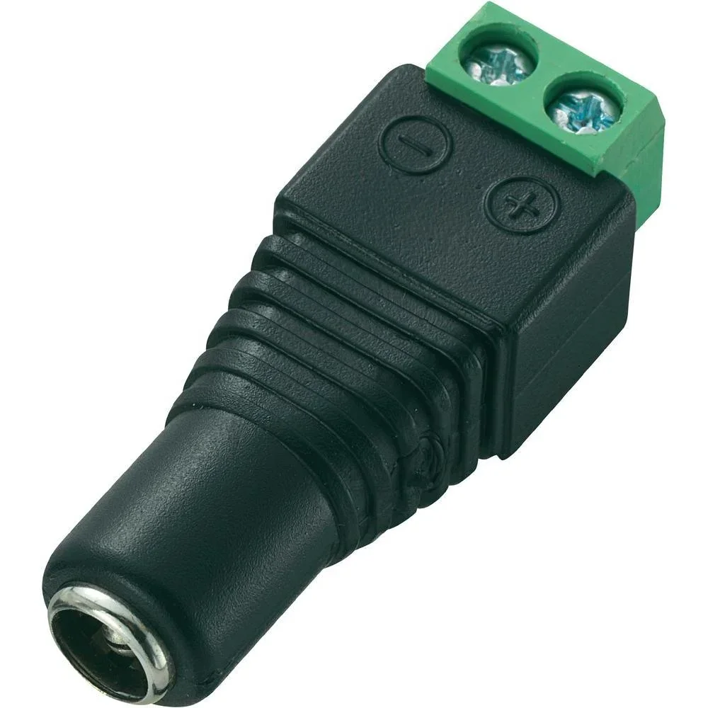 Male + Female 2.1*5.5mm for DC Power Jack Adapter Connector Plug For CCTV Camera — Connectors & Wires — Back view