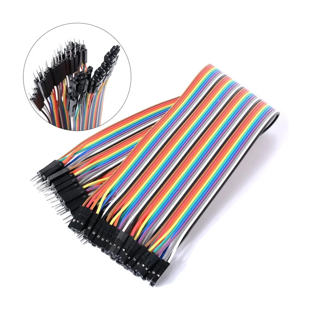 Male To Female Jumper Wires 40 Pcs 10cm — Sensors