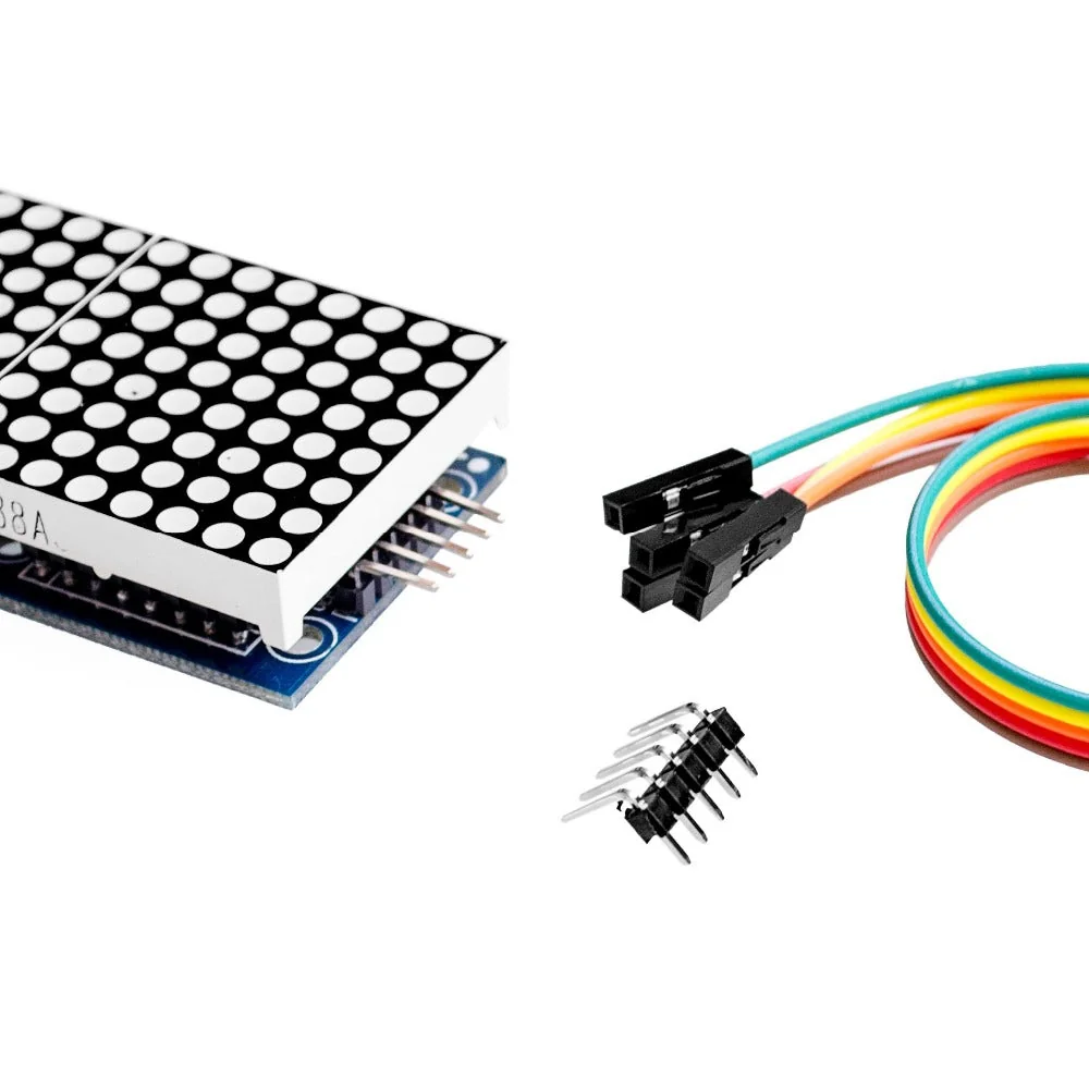 MAX7219 Dot Matrix 4 in 1 Display Module — Display & Communication — Back view