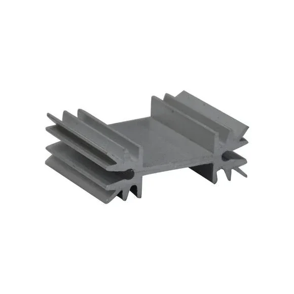 H-Style Extruded Aluminium Heat Sink 32x11x25 — Power & Components — Back view