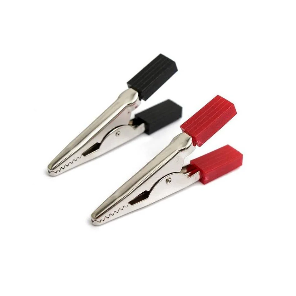 Metal Alligator Prong Clips Electrical Clamp 50 mm — Connectors & Wires