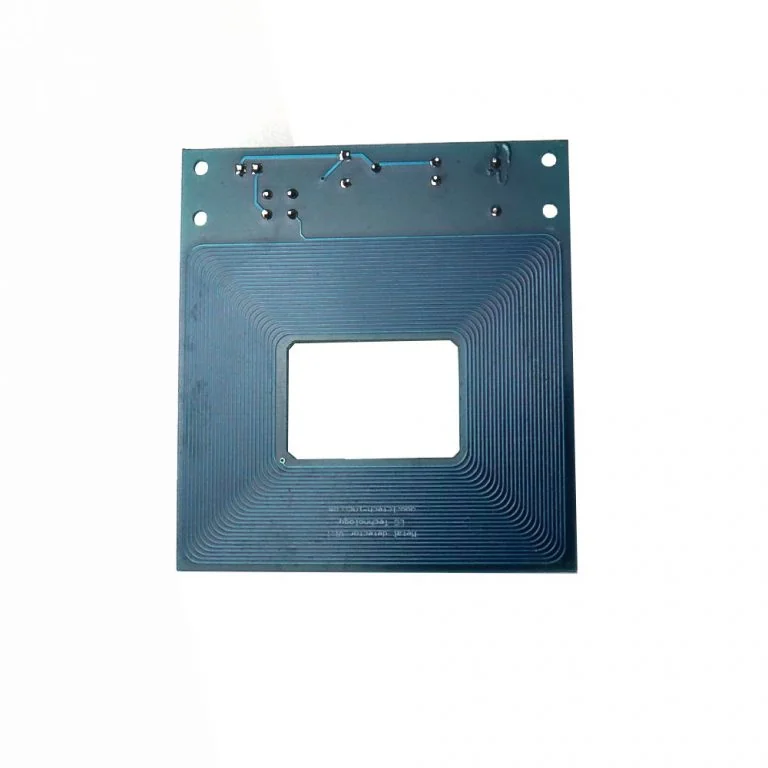 Metal detector non-contact metal induction detection module — Power & Components — Back view