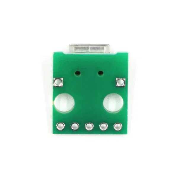 MICRO USB to DIP Adapter/Module/Breakout Board Green — Power & Components — Back view
