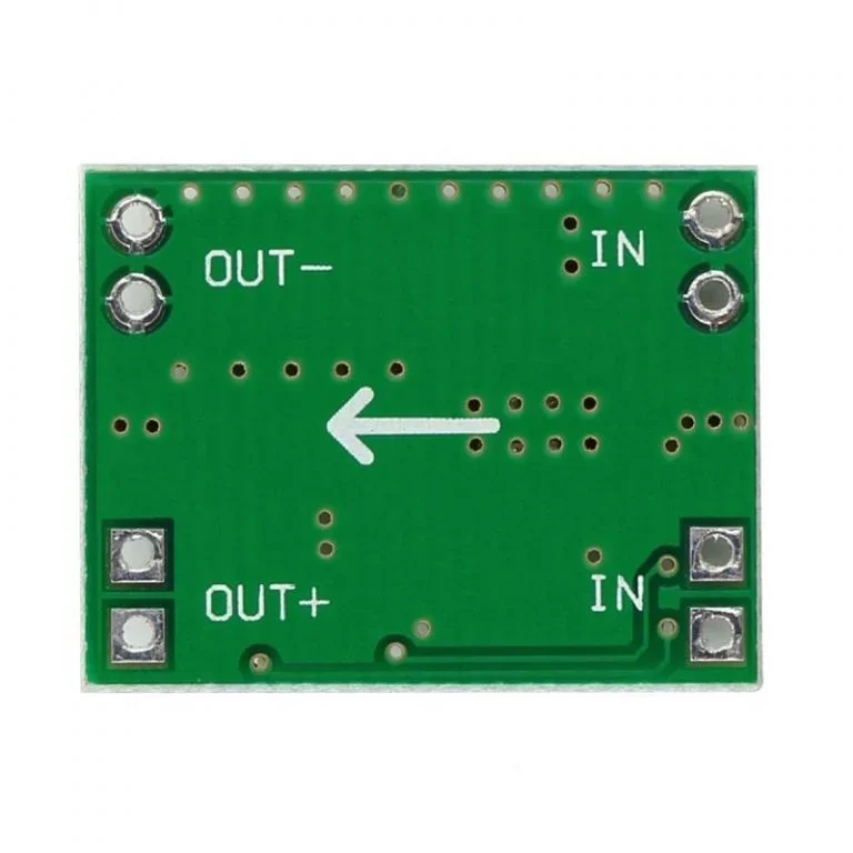 Mini MP1584 DC-DC 3A Adjustable Buck Module — Power & Components — Back view