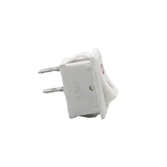 Mini Rocker Switch 2 Pin SPST ON-OFF 250V White — Power & Components — Pinout diagram