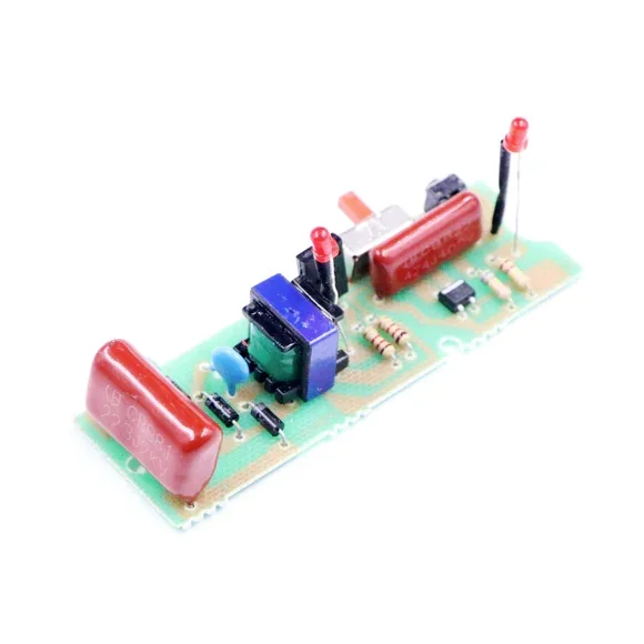 Mosquito Killer Bat's PCB Circuit / Mosquito Tennis Racquet Circuit — Power & Components — Back view