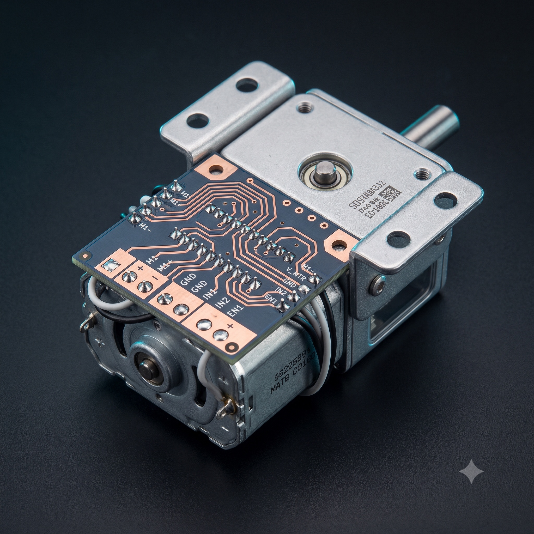 L293D Stepper Motor Driver IC Chip — Power & Components — Back view