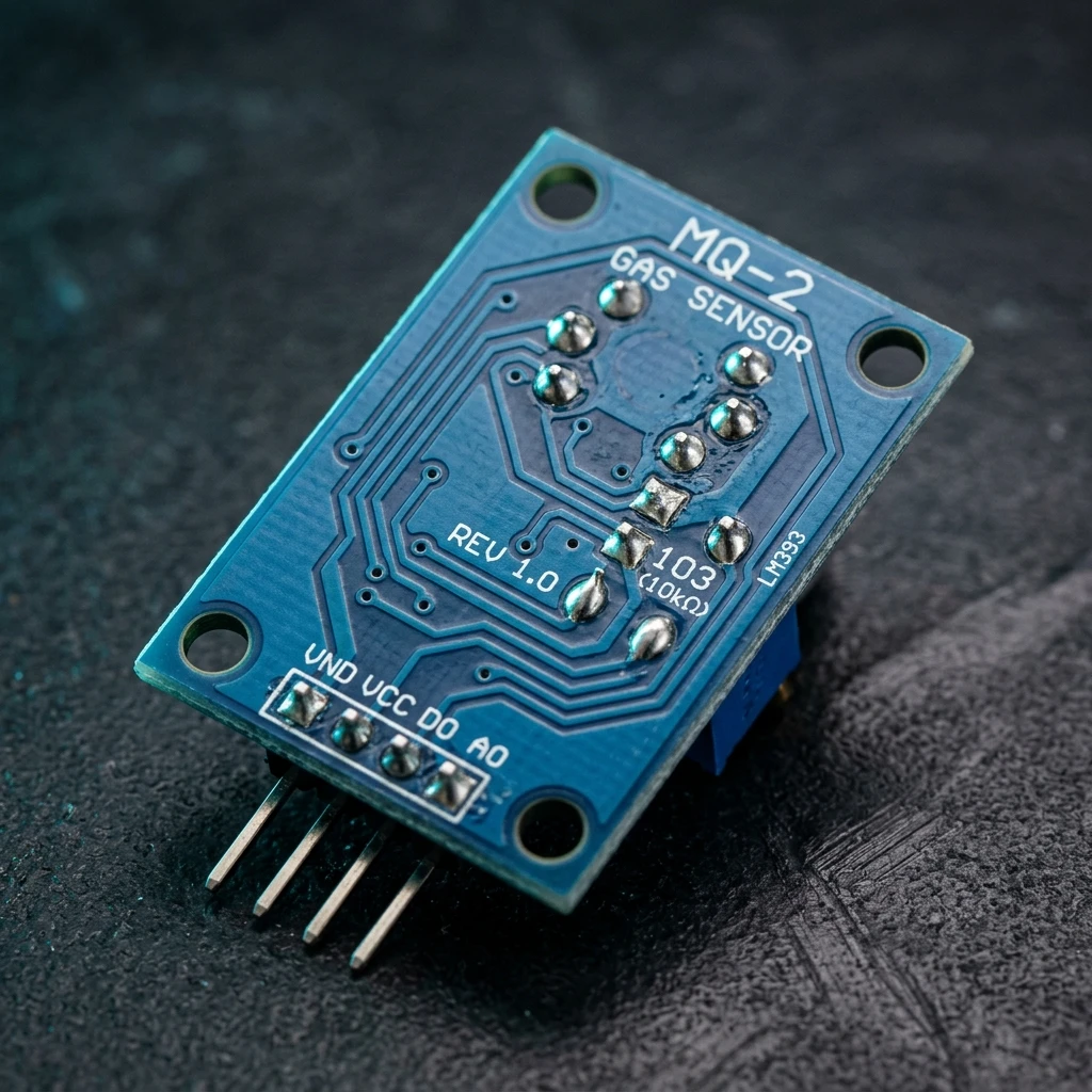 MQ-2 Smoke Sensor — Back view