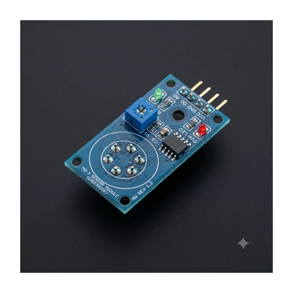 MQ-3 Alcohol/Ethanol Sensor — Back view