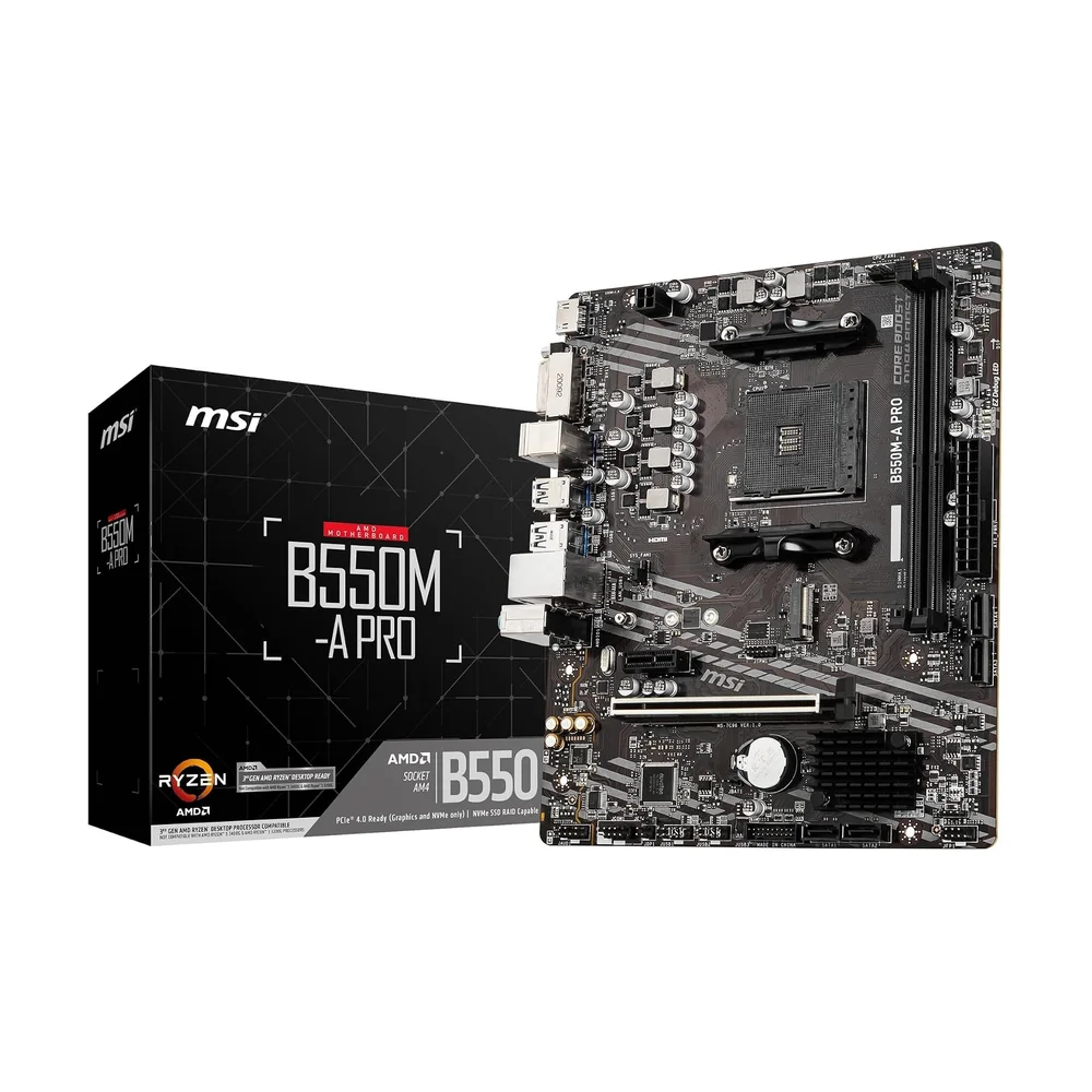 MSI B550M PRO-VDH WiFi — Detail / close-up