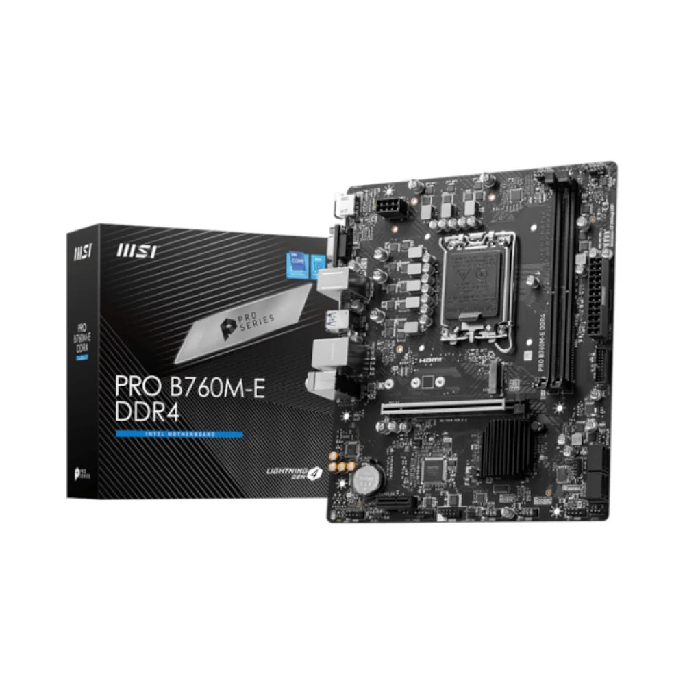 MSI B760M Pro-A DDR4 (mATX) — Back view