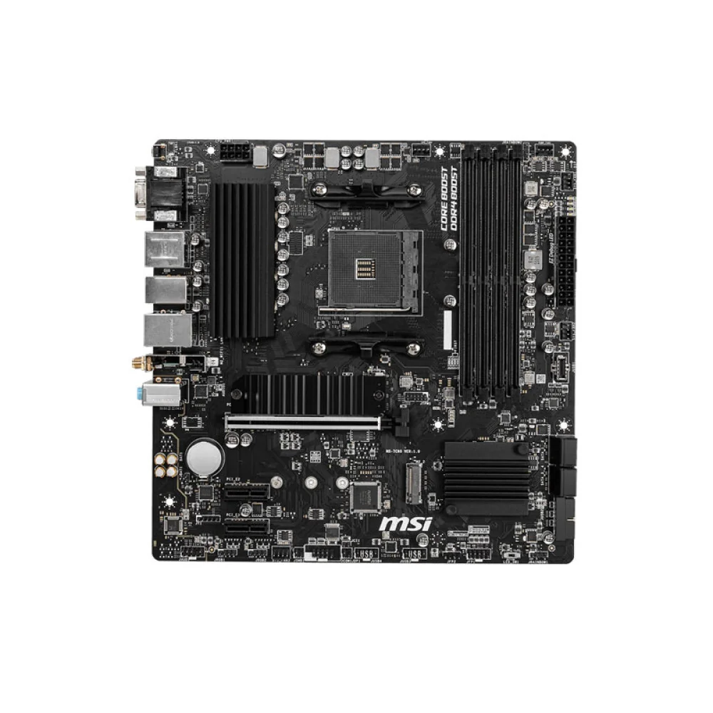MSI PRO B760M-A WIFI DDR4 — Back view