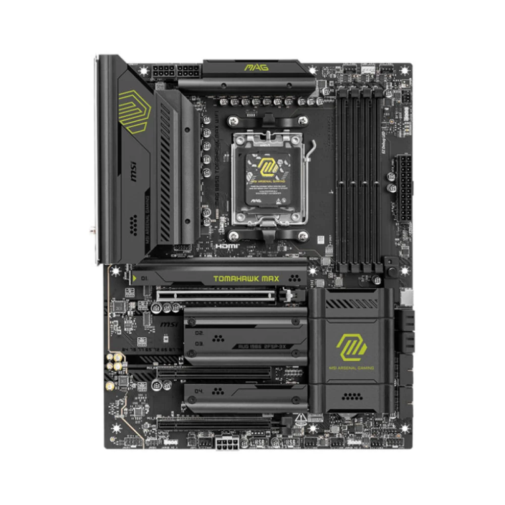 MSI MAG B650 Tomahawk WiFi — Back view