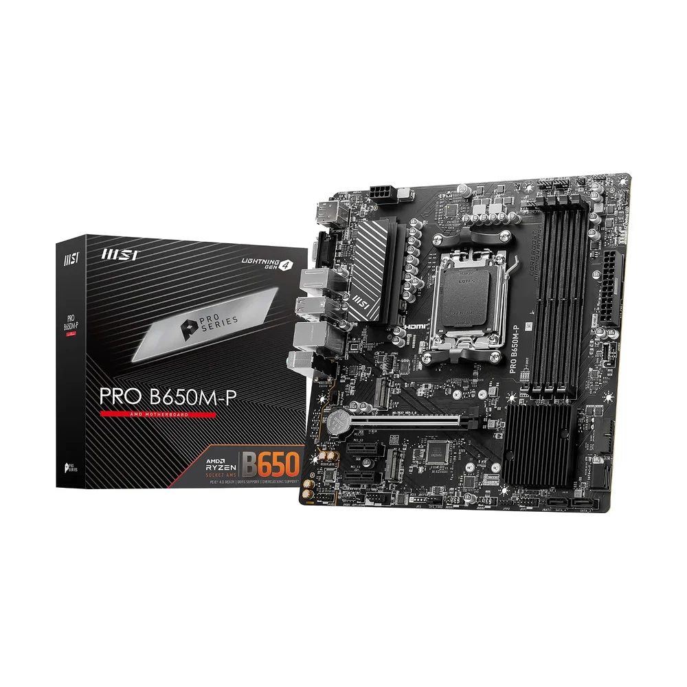 MSI PRO B650-P WiFi — Back view
