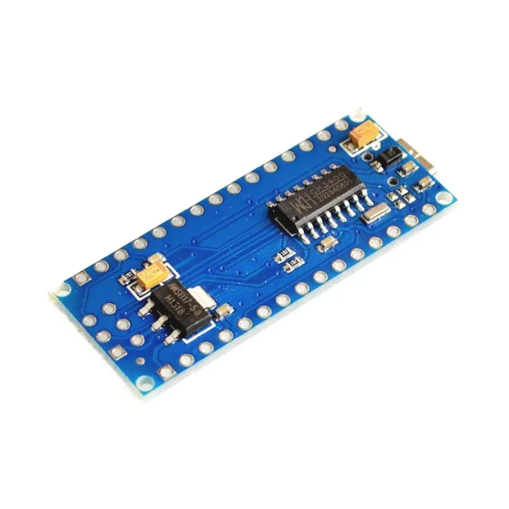 Nano Board R3 with CH340 chip without USB Cable compatible with Arduino (Unsoldered) — Microcontrollers — Back view
