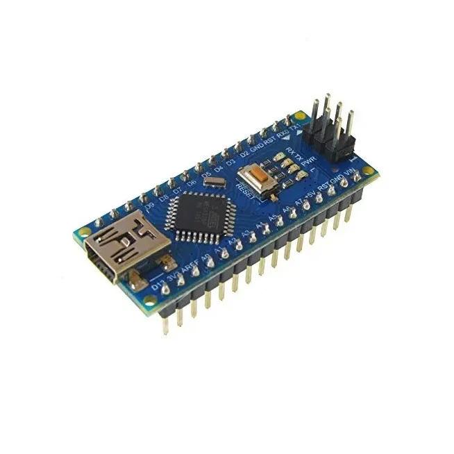 Nano CH340 Chip Board without USB cable compatible with Arduino (Soldered) — Microcontrollers — Back view