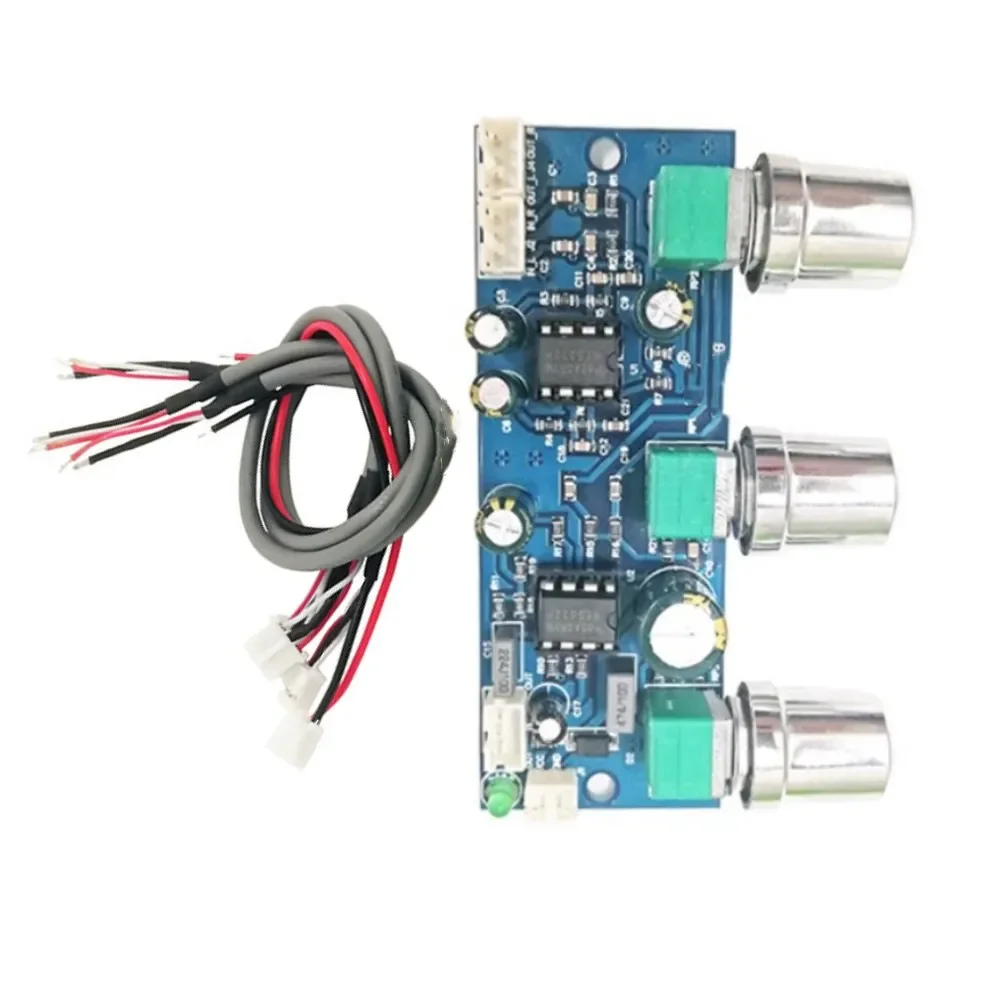 NE5532 2.1 Channel Tone Preamplifier Board Audio Equalizer Subwoofer Preamp Tone Control Bass Pre Amplifier DC10-24V — Display & Communication