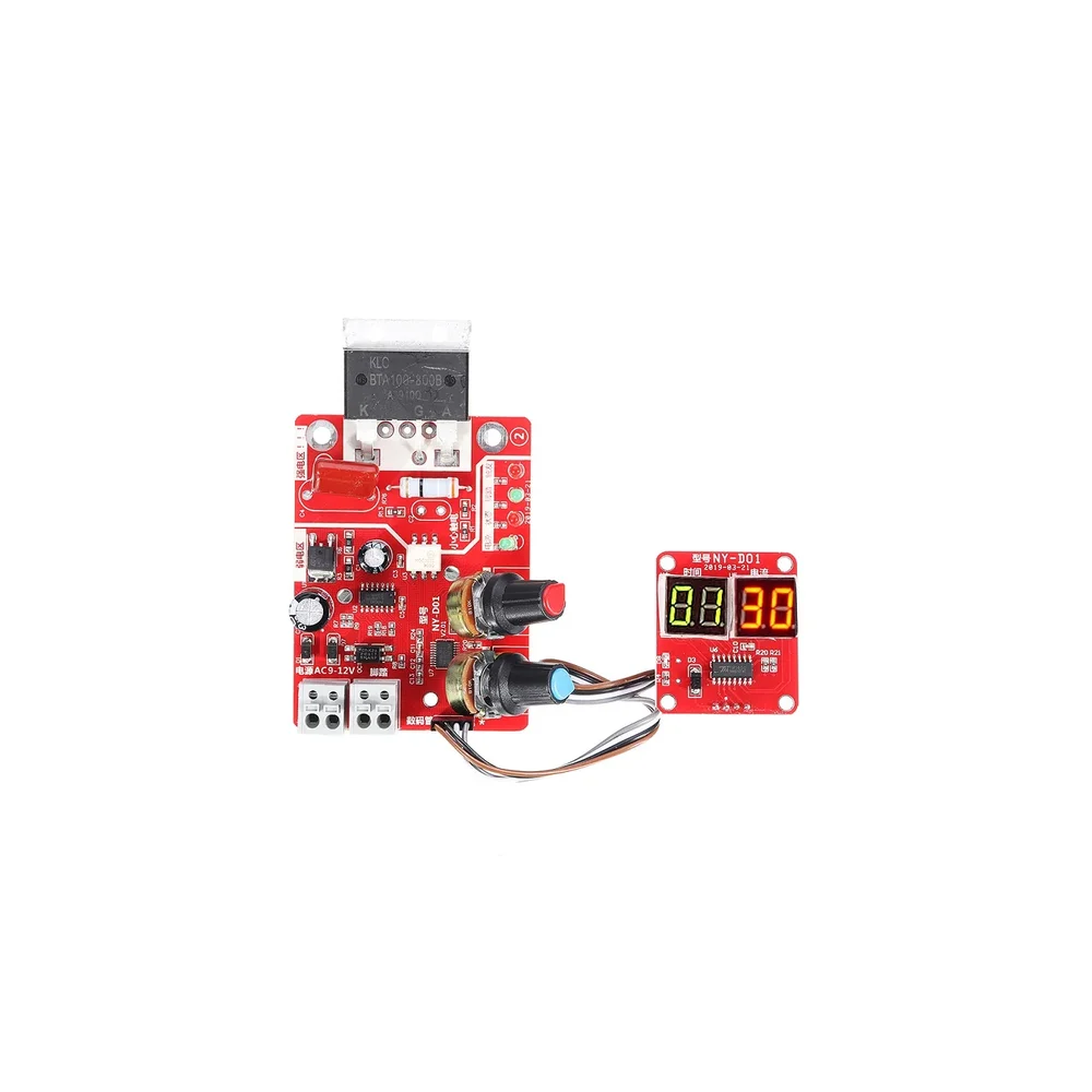 NY-D01 100A Digital Display Spot Welding Controller Board — Power & Components
