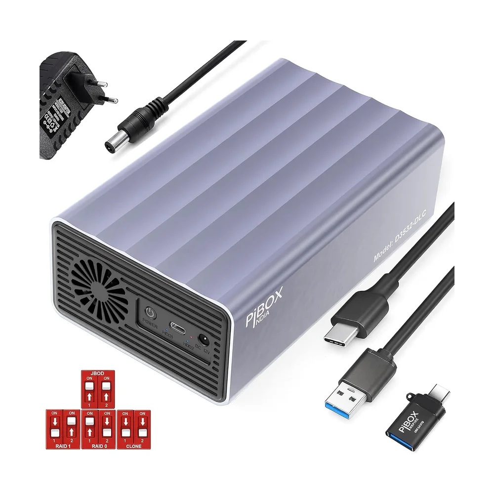 ORICO Dual-Bay HDD Dock USB 3.0 — Detail / close-up