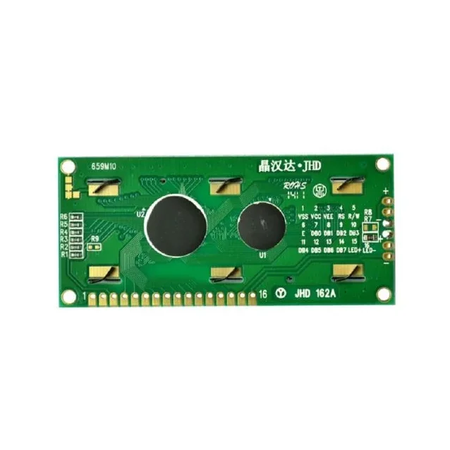 JHD 16×2 Character LCD Display With Blue Backlight — Display & Communication — Back view