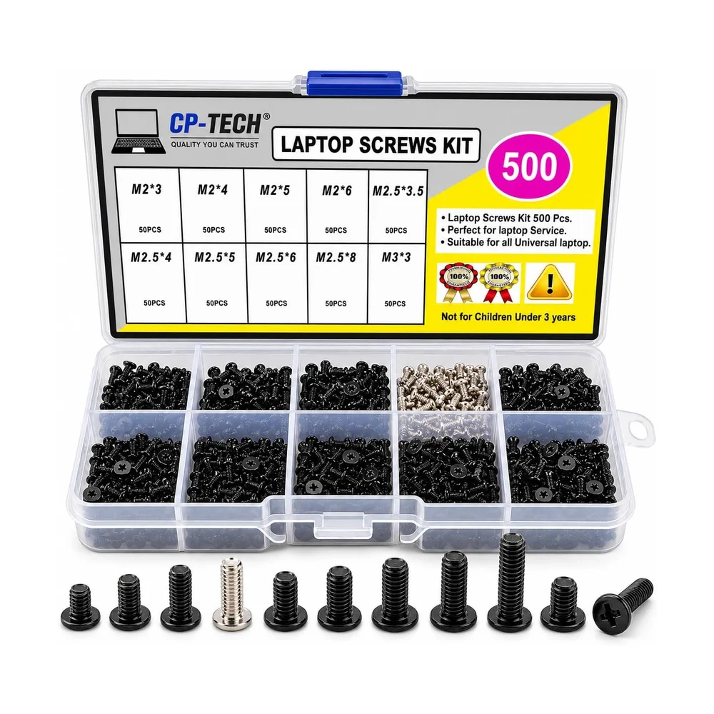 PC Builder Screw Kit (500 pc) — Detail / close-up