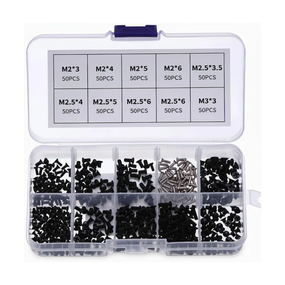 PC Builder Screw Kit (500 pc) — Connectors & Wires