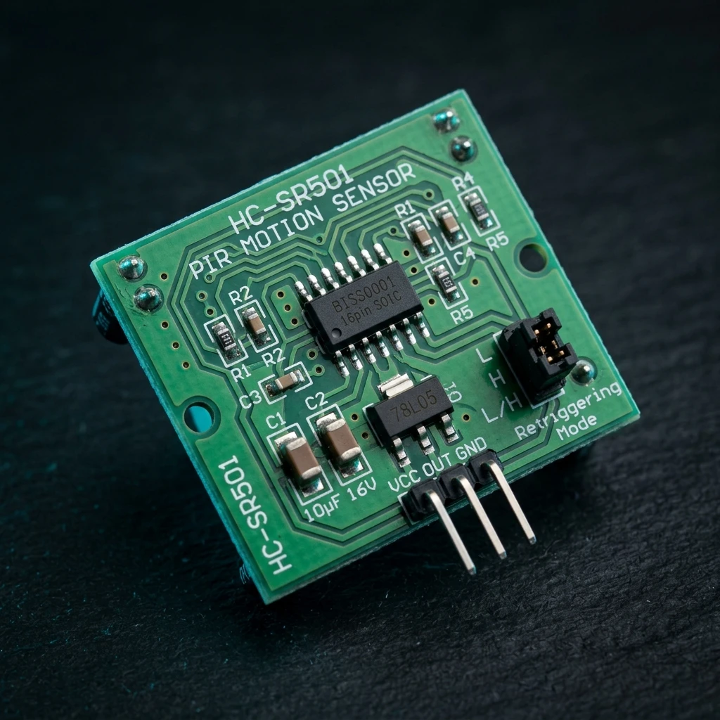 PIR Motion Detector Module — Back view